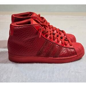 Size 6 - adidas Pro Model Shell Toe Snakeskin Tomato Red S85965